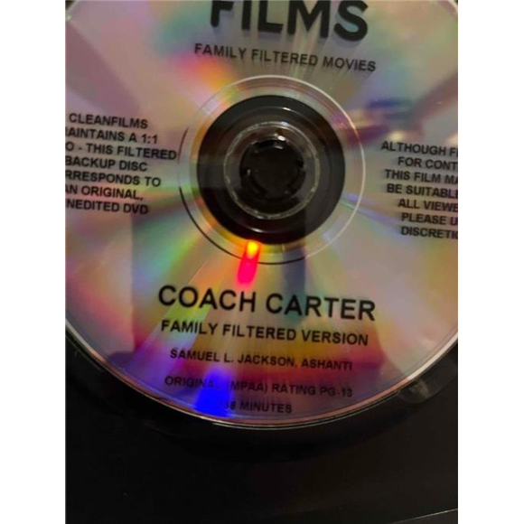 Rare Coach Carter DVD, Orginal DVD but Also Second DVD From CleanFilms Edited - Picture 5 of 8